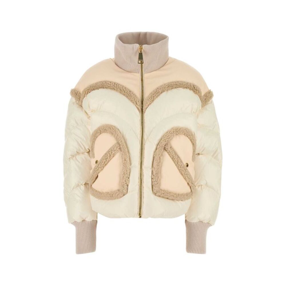 Khrisjoy Women Ivory Nylon Corazon Down Jacket